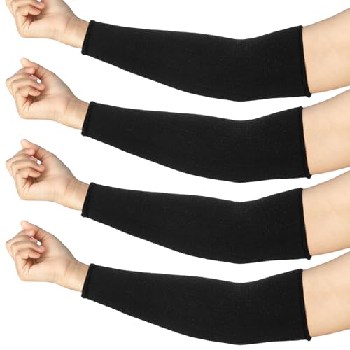 Neer 4 Pair Protective Arm Sleeves Cover,11.8 Inch,Black - color: Black, size: 11.8 Inch