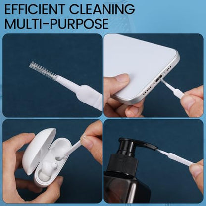 50 Pcs Shower Head Cleaning Brush, Shower Head Cleaner Tool Multifunctional Shower Head Cleaning Brushes for Household Bathroom - color: White,50pcs