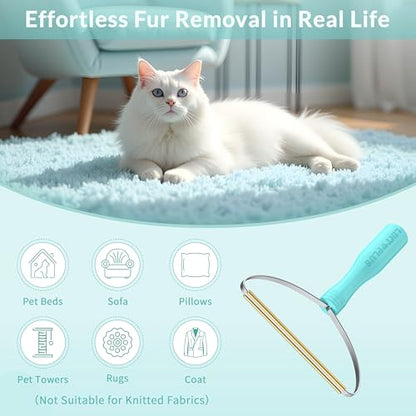 Deep Cleaner Pro Pet Hair Remover 10-Pack Mega Value Set - Carpet Rake & Multi-Surface Scraper for Dog & Cat Hair on Rugs, Couches, Pet Towers, Car Seats, Stairs & Clothing - Reusable Travel-Size - size: Pro*10