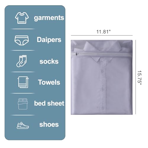 4 pack Mesh Laundry Bags,Mesh Wash Bags,Lingerie Bags for Washing Delicates,12 x 16 Inches lingerie bags for Laundry, Travel Storage Organize Bag for Cotton Clothes,Sheet, Shoes(MIXED COLOR) - color: mixed color