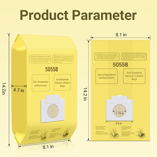 50558 Canister Cleaner Bag Replacement for Kenmore Vacuum - style: 45 Pack