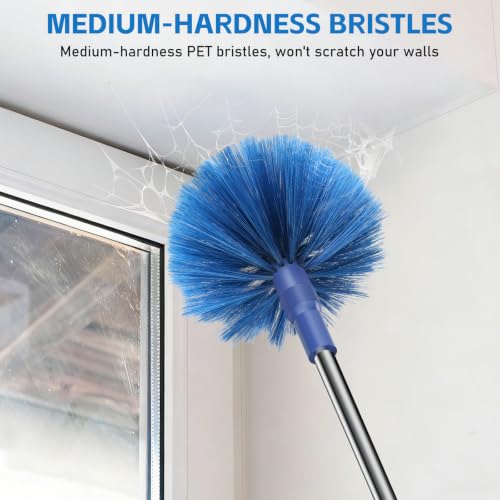 SetSail Cobweb Duster with Extension Pole, for Cobweb Cleaning,Blue - color: Blue, size: Cobweb Brush