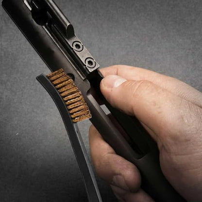 20 Pack Miaozhun Double-Ended Gun Cleaning Brush, 7 Inch Phosphor Bronze Bristle Brushes, Gun Cleaning Supplies Kit, All Purpose Crevice and Detail Cleaning Brushes - color: Phosphor Bronze Brush