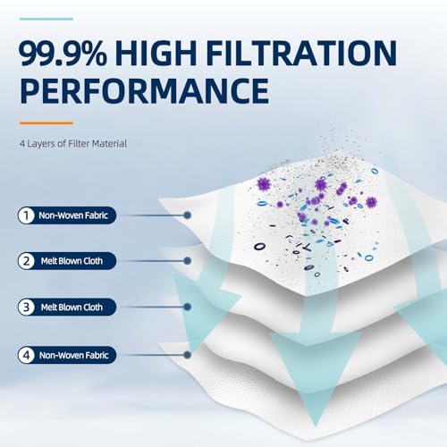 12pcs Disposable Dust Bag Replacement for Dreame L10 Ultra/L10s Ultra/L20 Ultra/L30 Robot Vacuum, Xiaomi Robot Vacuum X10/X10 Plus/X20/X20 Plus, 3L Large Capacity Replacement bags