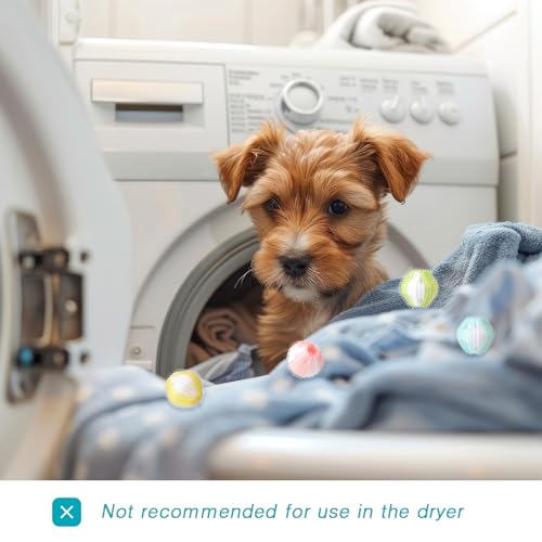 Blulu 12 Pieces Pet Hair Remover for Laundry, Fresh Color - color: Fresh Color