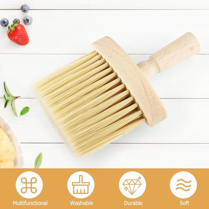 4pcs Wooden Window Groove Cleaning Brushs Soft Bristles Wood Handle Dust Brush Crevice Tool Brush for Keyboard Car Corners Gaps Home Removal Dust