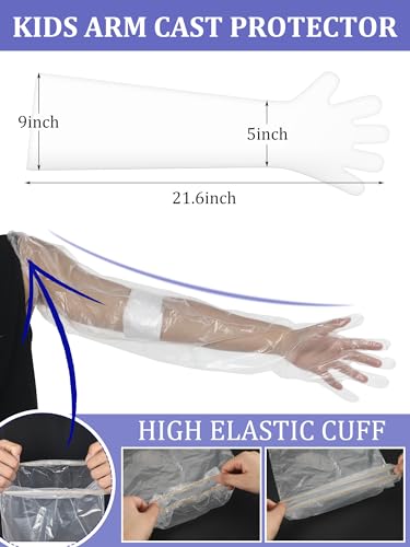 Sosation Waterproof Arm Cast Cover for Shower Bath, Adult Sleeve,21.6 Inch - size: 21.6 Inch
