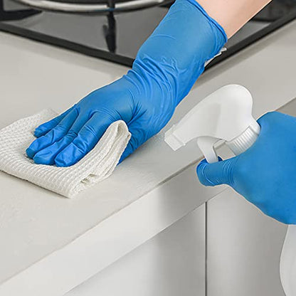 Daddy's Choice Nitrile Gloves 100Pcs 1000 Pcs Disposable Blue, Small/Medium/Large/XLarge, No Latex No Powder - size: Medium (Pack of 100), style: Blue-100 Pcs