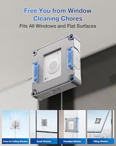 ECOVACS WINBOT W2S Window Cleaning Robot with TruEdge Cleaning - size: W2S