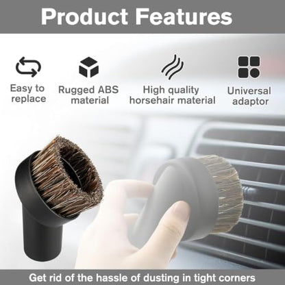 3PCS Horse Hair Brush Vacuum Attachment Set For Shark Vacuum Attachment - style: 3Pack for Shark Vacuum Brush Attachment
