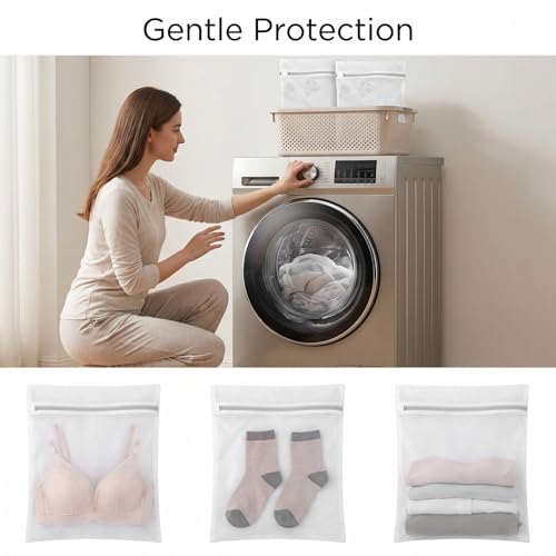 3 PCS Mesh Laundry Bags for Delicates, Mesh Bags for Laundry