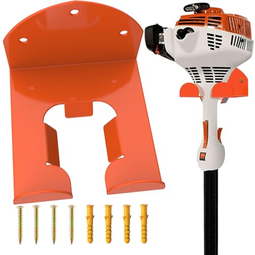 Garage Organizer Trimmer Rack, Organizer Wall Hanger, 1 Pack, Orange - color: Orange