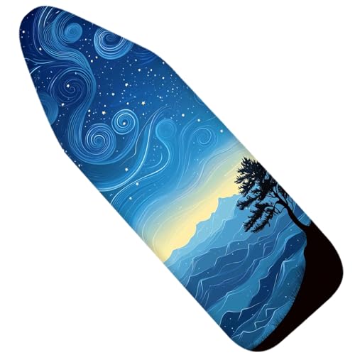 Nuxovilar Starry Sky Mountain Ironing Board Cover 15x54 Polyester - color: Yvc02678, size: 15×54 inch