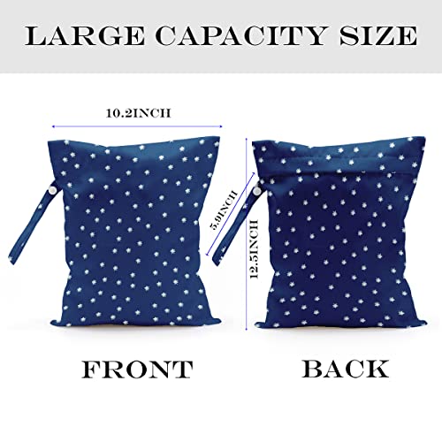 Wet Bag, Wet Dry Bag, Wet Bag for Swimsuit, Travel, Beach, Pool, Diapers, Dirty Yoga Gym Clothes, Makeup Bag, Waterproof Reusable Beach Bag Ocean Decor Starfish Sea Horse Anchor - color: starfish-01