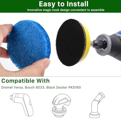 32 Pcs Electric Cleaning Brush Pad Set Fit for Dremel Versa Cleaning Brush