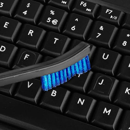 JIEYAO 10pcs Double-Ended Mini Detailing Brushes, All Purpose Small to Large Cleaning Brush Set, Stiff Bristles for Kitchen Sink Gaps Corners (Blue)