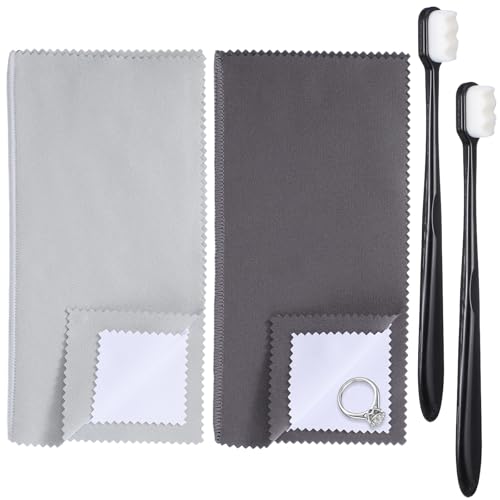 Jewelry Cleaning Cloth Silver Polishing Cloth Polish Cloths 4pcs