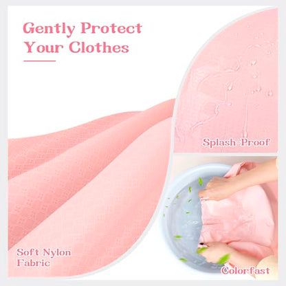 120L Travel Laundry Bag with Shoulder Handles, Dirty Clothes Storage Bag - color: Pink