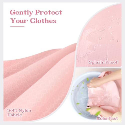 120L Travel Laundry Bag with Shoulder Handles, Dirty Clothes Storage Bag - color: Pink