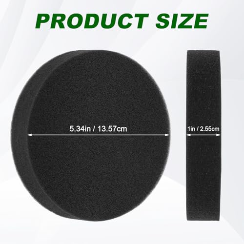 1608225 Filters for Bissell Cleanview Swivel Rewind 3836 3197A 2252 3536 2254 3534 3837 Powerforce Helix Turbo 1701 1797 2191 2190 Upright Vacuum and Compatible with Eureka DCF-26-6 Pack - color: 6 Pack
