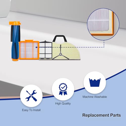 Replacement Parts Compatible with Shark RV2402WD RV2400WS RV2402WD RV2402 RV2400WXUS Matrix 2-in-1 Robot Vacuum (16 Pack)