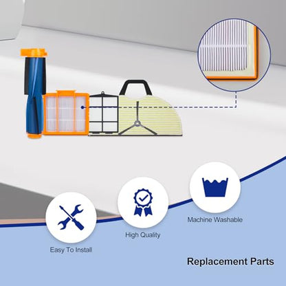 Replacement Parts Compatible with Shark RV2402WD RV2400WS RV2402WD RV2402 RV2400WXUS Matrix 2-in-1 Robot Vacuum (16 Pack)