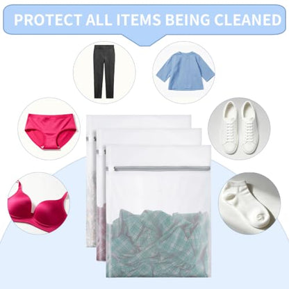 10 Pcs Mesh Laundry Bags,16 x 20 Inches