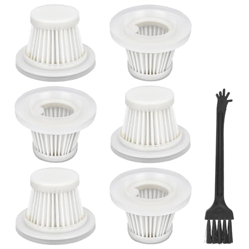 LT-117C Filters Replacement Compatible with KMM LT-117C Handheld Car Vacuum Cleaner - HEPA Vacuum Filter - 6 Pack
