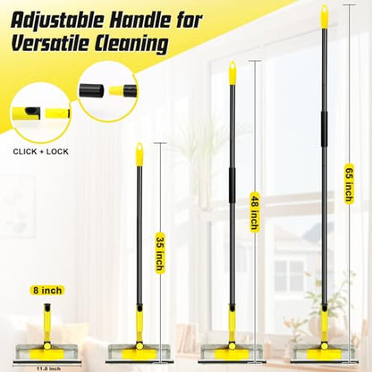Professional Window Squeegee with 60" Extension Pole for Home