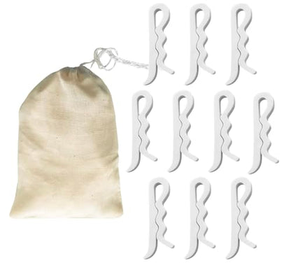 Laundry Buddy® for Bed Sheets and More - Bed Sheet Detangler - No More Tangles, Wads, or Wet Sheets - Your New Laundry Helper! - Made in America - BPA Free - Bleach Safe - Heat Safe - size: 10 Count (Pack of 1)
