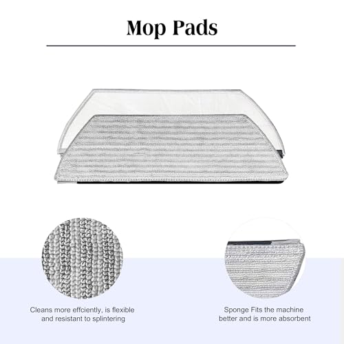 15 Pcs Replacement Part for Shark RV2920XE Robot Vacuum Cleaner.1 Brushroll, 2 filter cotton, 2 Black filter, 2 Orange filter, 1 filter Mesh, 2 Mop Pads, 4 Side Brushes, 1 Cleaning Brush. - style: 15 Pcs