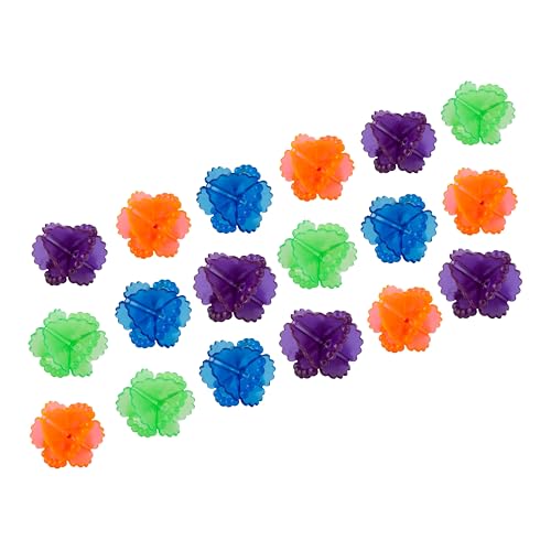 Laundry Balls for Washing Machine 18 Pcs - Plastic Agitator Balls for Washing Machine - Tangle Free Washer Balls for Cleaning Better - Colorful Reusable Laundry Scrubbing Balls