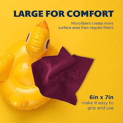 Purity Microfiber Lens Cleaning Cloth Cleans Eyeglasses, Screens and Lenses - color: Burgundy