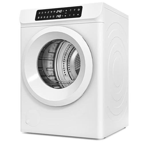 Auertech 3.6 CU. FT Clothes Dryer, Large Capacity Laundry Dryer with 12 Drying Modes & Stainless Steel Tub, Dryer Machine, Electric Dryer with LED Control for Busy Family Home, White - size: 3.6 CU. FT.