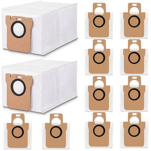 12pcs Disposable Dust Bag Replacement for Dreame L10 Ultra/L10s Ultra/L20 Ultra/L30 Robot Vacuum, Xiaomi Robot Vacuum X10/X10 Plus/X20/X20 Plus, 3L Large Capacity Replacement bags