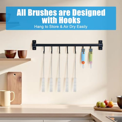 3-in-1 Lid Cleaning Brush Set, Multifunctional Bottle Cleaning Brush