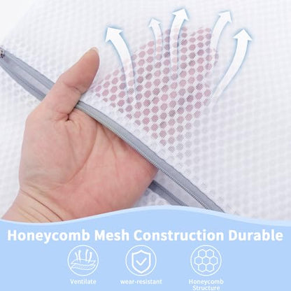 24PCS 12X16IN Laundry Bags Mesh Wash Bags for Strong Zipper - size: 24PCS-12X16IN