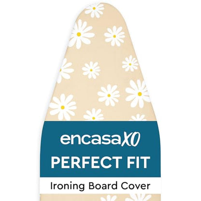 Encasa XO Ironing Board Cover and Pad, Thick Felt 54"x18" - color: Daisy Beige, size: X-Large (54"x18")