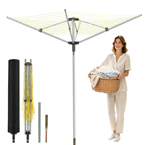 Rotary Clothesline Outdoor Umbrella Drying Rack