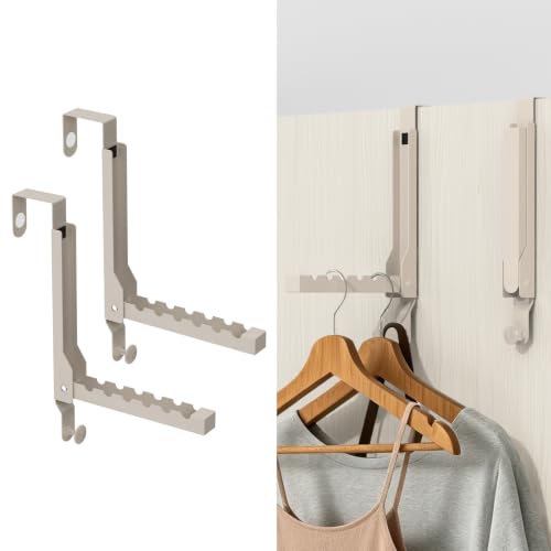 Over The Door Hanger & Drying Rack - color: Beige-2(M2)