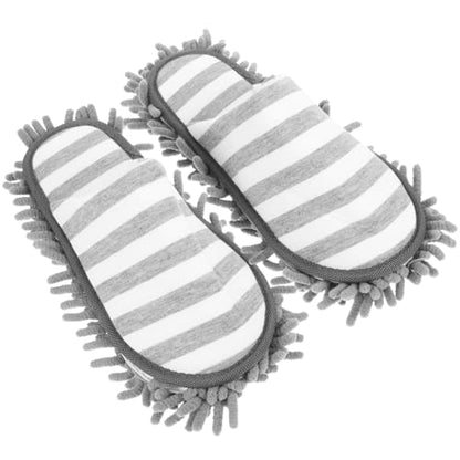 Mop Slippers Washable Cleaning Slipper Cover Reusable Indoor Cleaning Slippers for Floor Cleaning Home Kitchen Bathroom Office 1 Pair