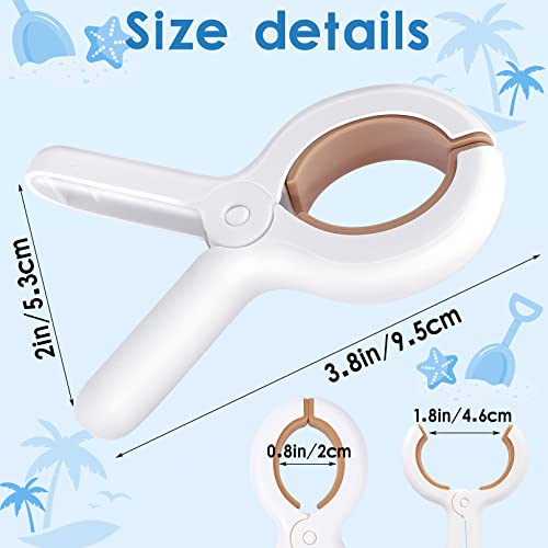 12 Pack Beach Towel Clips, Heavy Duty Plastic Clothpins