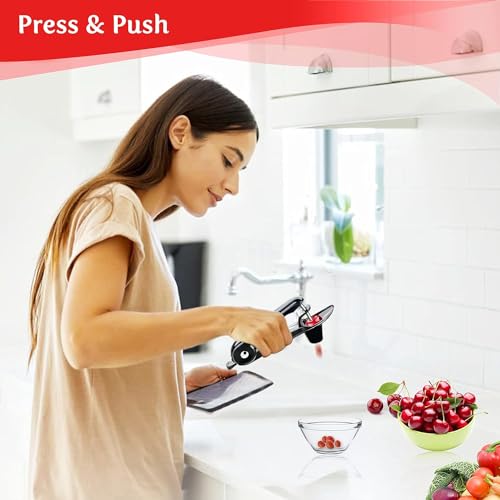 Namre’ Cherry Pitter Tool - Stainless Steel Cherry Pit Remover - Simple & Effortless Olive Pitter Tool - Multifunctional Cherry Depitter - No Mess Cherries Pitter - One Click The Pit is Out