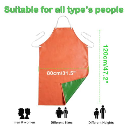 Nanxson Waterproof Apron Heavy Duty Industrial Work Apron - color: Orange