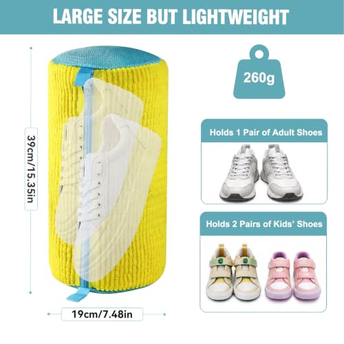Shoe Washing Machine Bag, Shoe Laundry Bag for Washer and Dryer - color: Yellow, size: 1 PACK