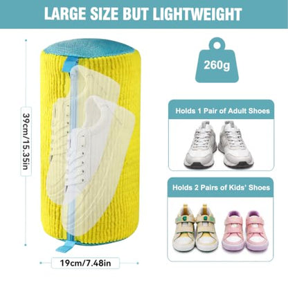 Shoe Washing Machine Bag, Shoe Laundry Bag for Washer and Dryer - color: Yellow, size: 2 PACK