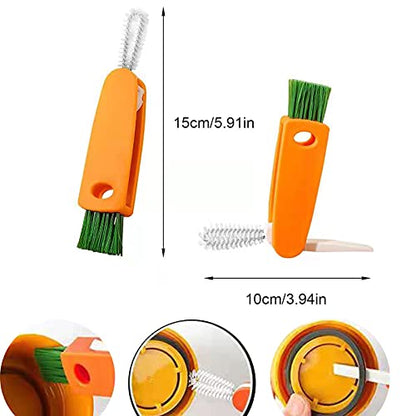 3 in 1 Multifunctional Kitchen Mini Cup Glass Cover Cleaning Brush
