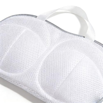 Bra Wash Bag Set, Mesh Laundry Washing Bags with Premium Zipper for Bra, Foldable Mesh Lingerie Underware Wash Bags Protector for Washing Machine - color: Grey