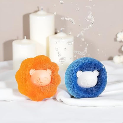3Pcs Mix Colors Reusable Hair Remover for Washing Machine and Dryer - Laundry Ball Catcher for Clothing, Dog, Cat, Pet Lint Removal