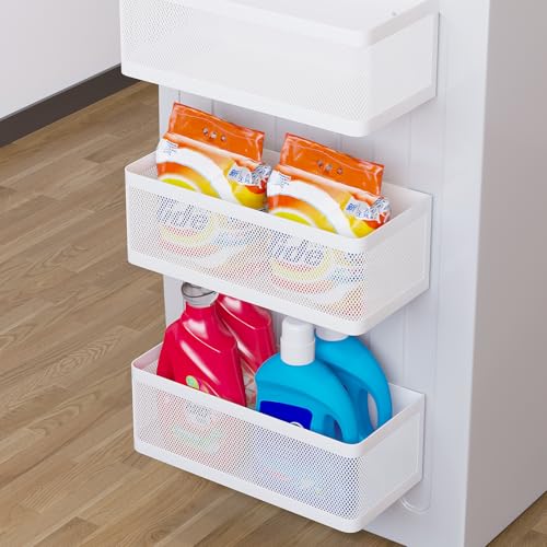 Magnetic Shelf for Washing Machine, White, L13.78in*W5.12in*H3.94in - color: White, size: L13.78in*W5.12in*H3.94in